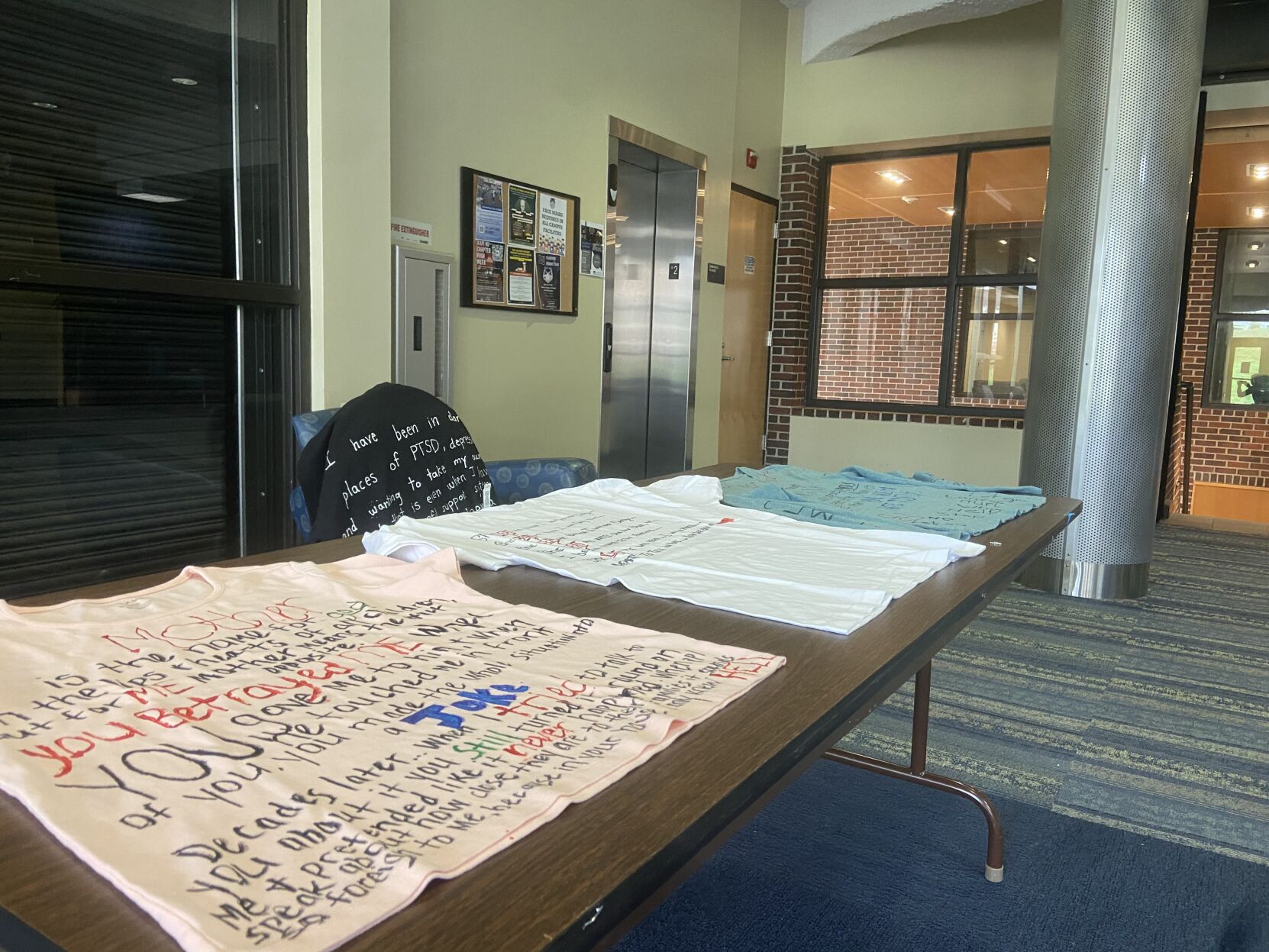 People can design their own shirt and tell their story at Monday's event